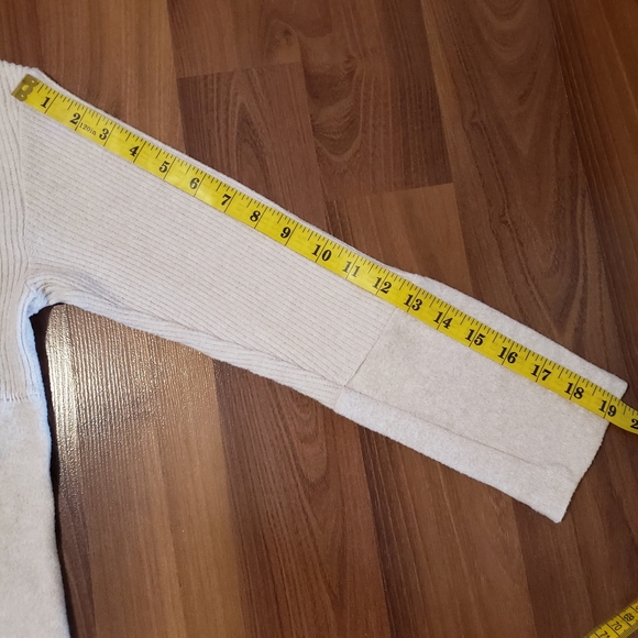 Anthropologie Saturday Sunday Ivory snowmass patchwork lace sweater size S - Picture 12 of 12